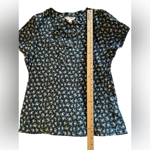 Laura Ashley floral cottagecore Soft Short Sleeve Top/Shorts Pajama Set Sz: L - Picture 9 of 16